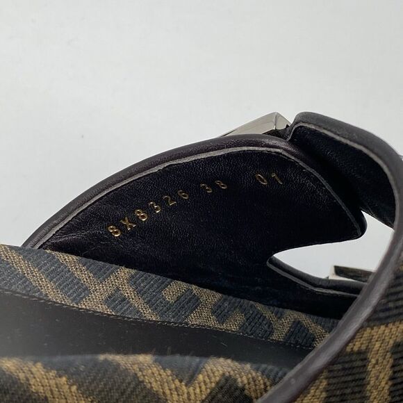 Fendi Feel Jewel Buckle Slide Sandals size 38 - Picture 10 of 13